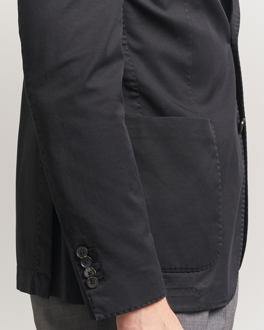 Herre | Dressjakker | L.B.M. 1911 | Jack Regular Fit Cotton Stretch Blazer Black