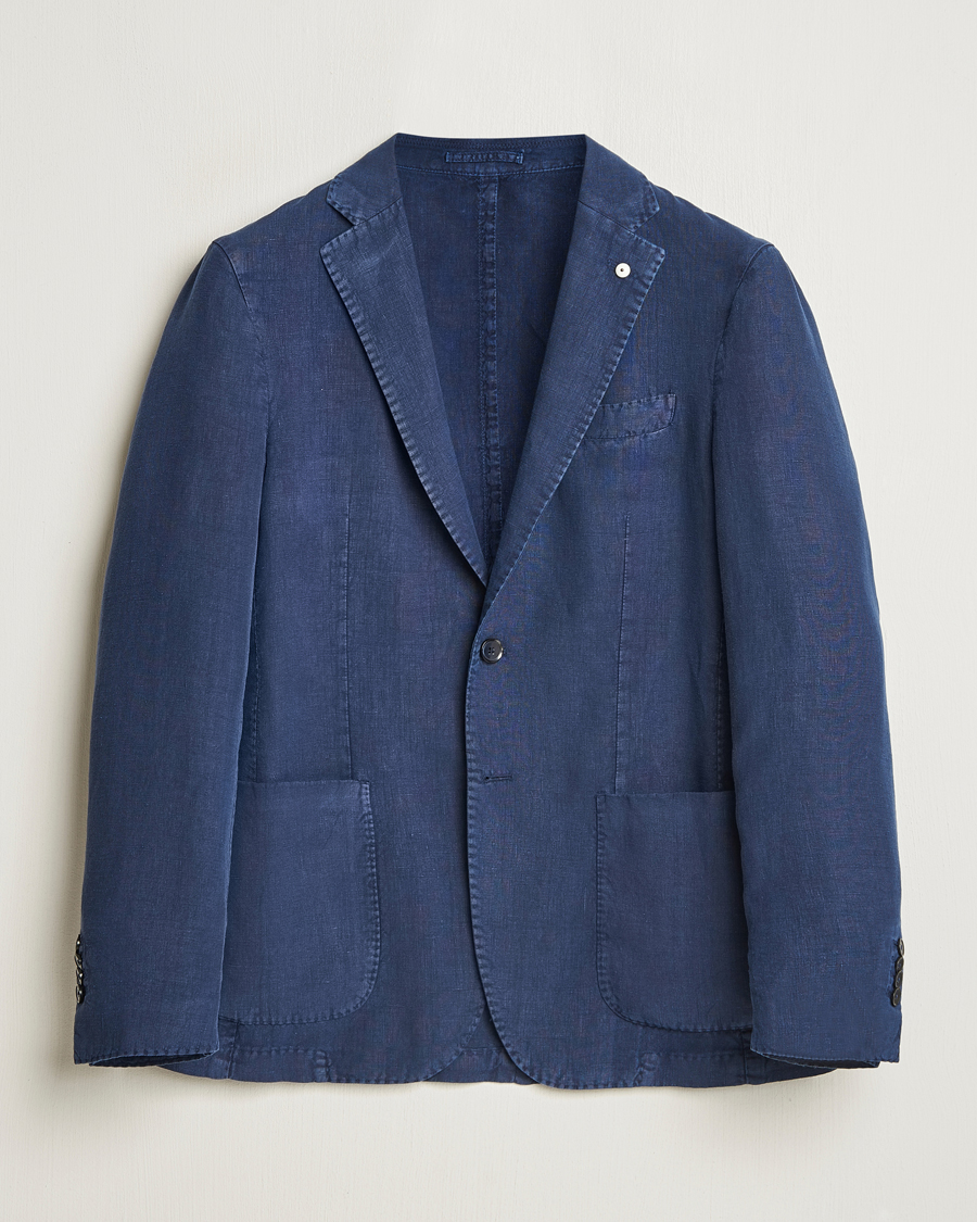 Herre | Dressjakker | L.B.M. 1911 | Jack Regular Fit Linen Blazer Navy