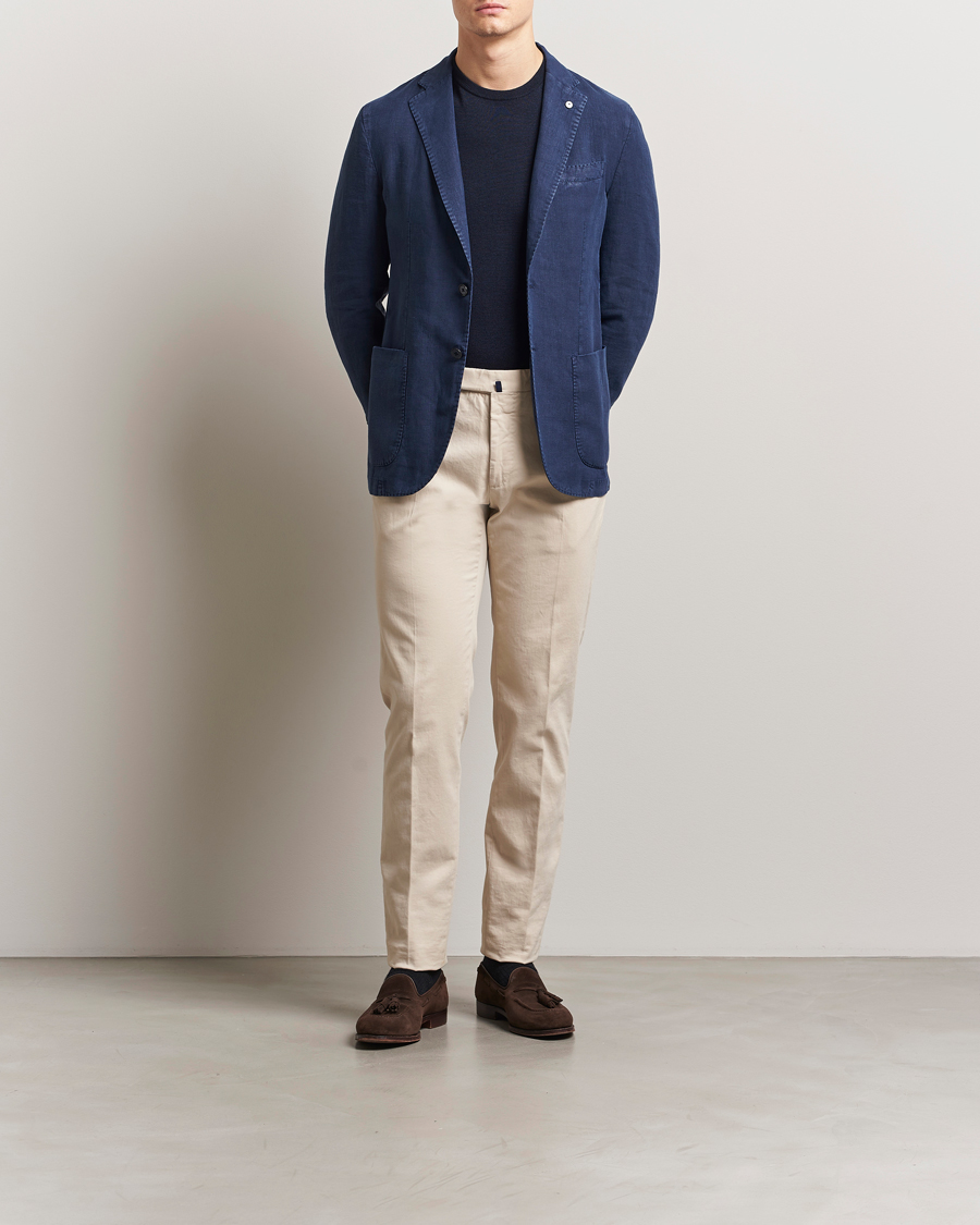 Herre | Dressjakker | L.B.M. 1911 | Jack Regular Fit Linen Blazer Navy