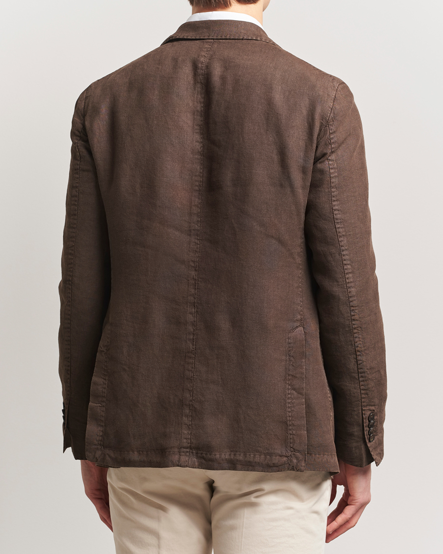 Herre | Dressjakker | L.B.M. 1911 | Jack Regular Fit Linen Blazer Dark Brown