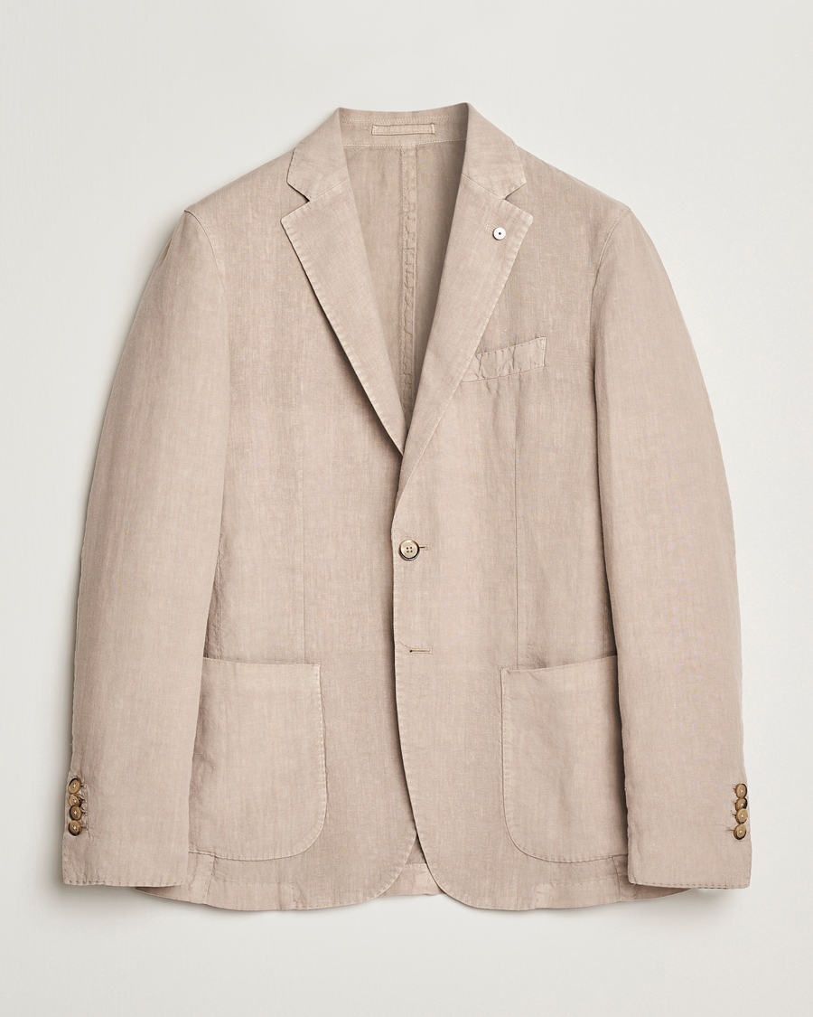 Herre | Dressjakker | L.B.M. 1911 | Jack Regular Fit Linen Blazer Beige