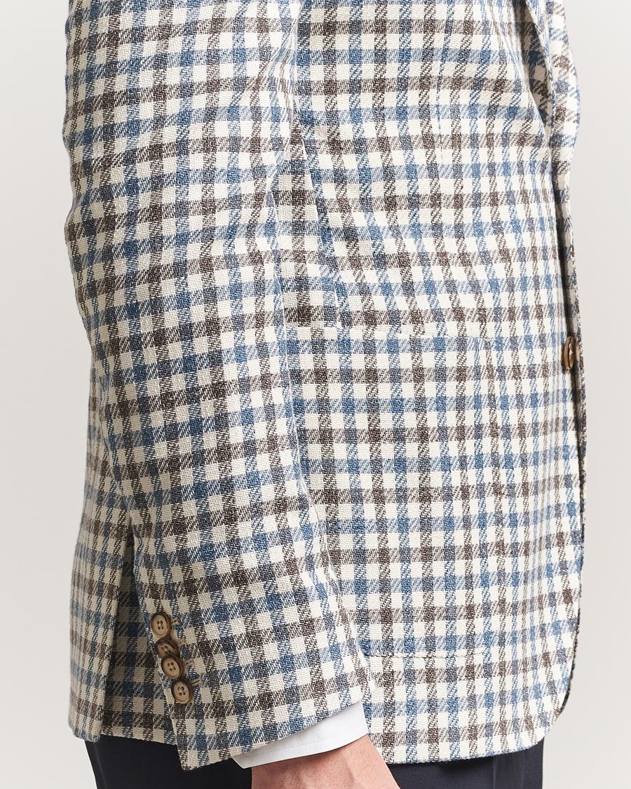 Herre | Dressjakker | L.B.M. 1911 | Jack Regular Fit Checked Blazer Blue/Brown