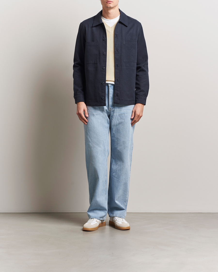 Herre | Skjorter | Samsøe Samsøe | Sataka Overshirt Salute Blue