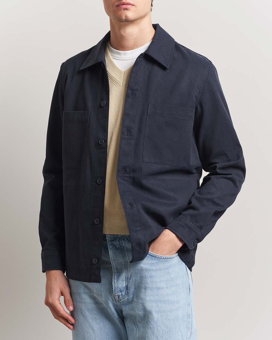Herre | Skjorter | Samsøe Samsøe | Sataka Overshirt Salute Blue