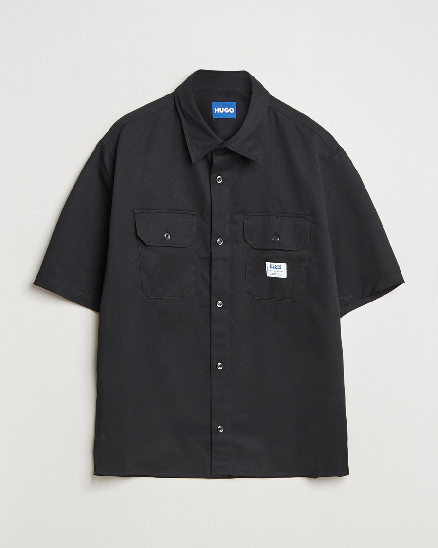 Herre | Skjorter | HUGO | Ekyno Short Sleeve Shirt Black