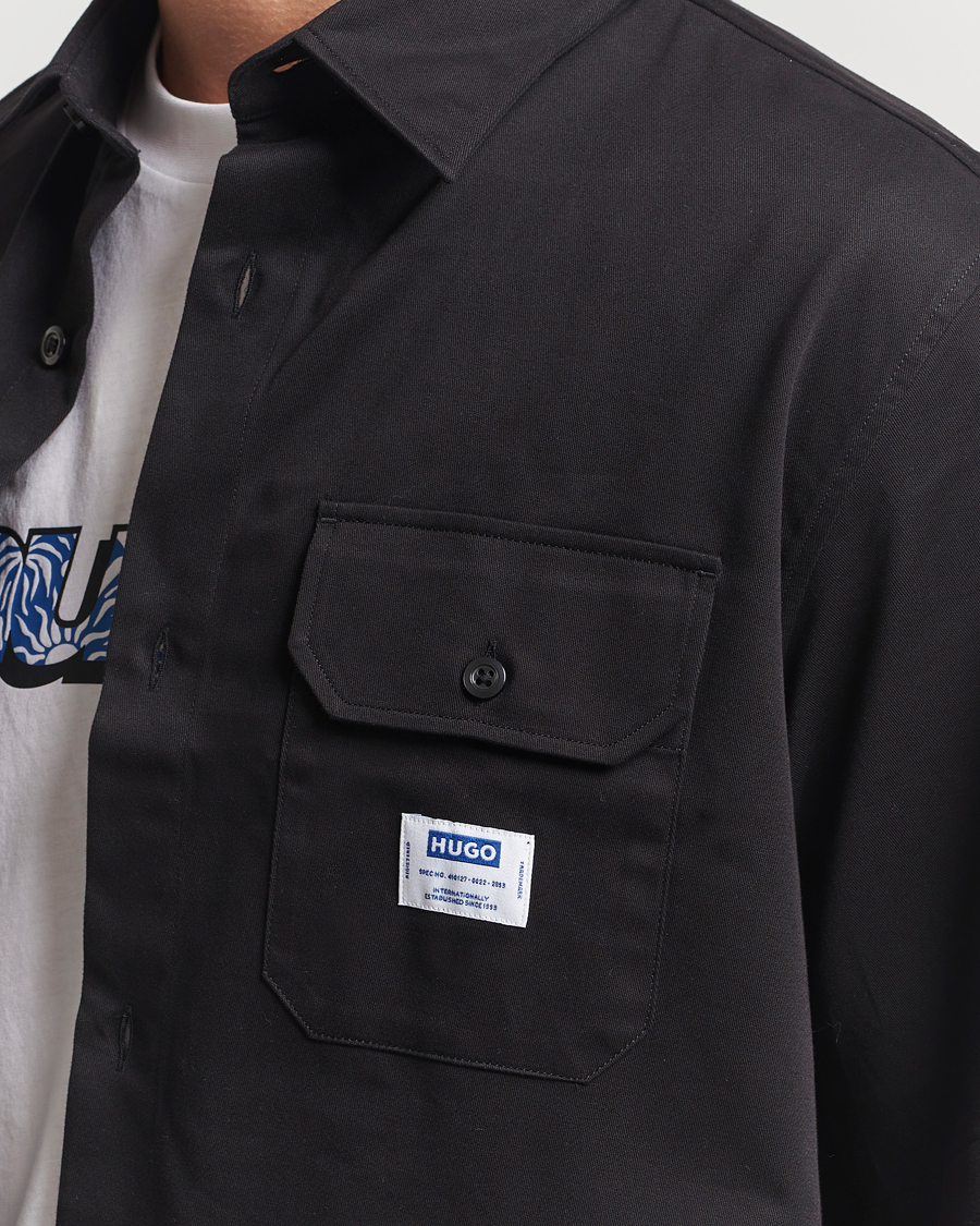 Herre | Skjorter | HUGO | Ekyno Short Sleeve Shirt Black