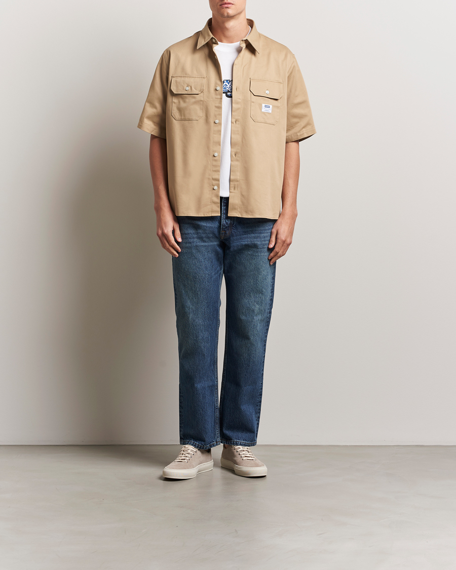 Herre | Skjorter | HUGO | Ekyno Short Sleeve Shirt Medium Beige