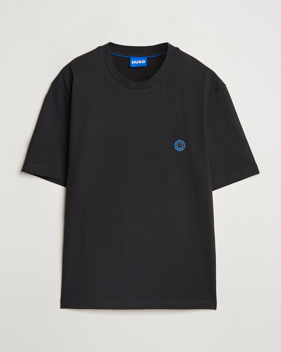 Herre | T-Shirts | HUGO | Niley Smiley Logo T-Shirt Black