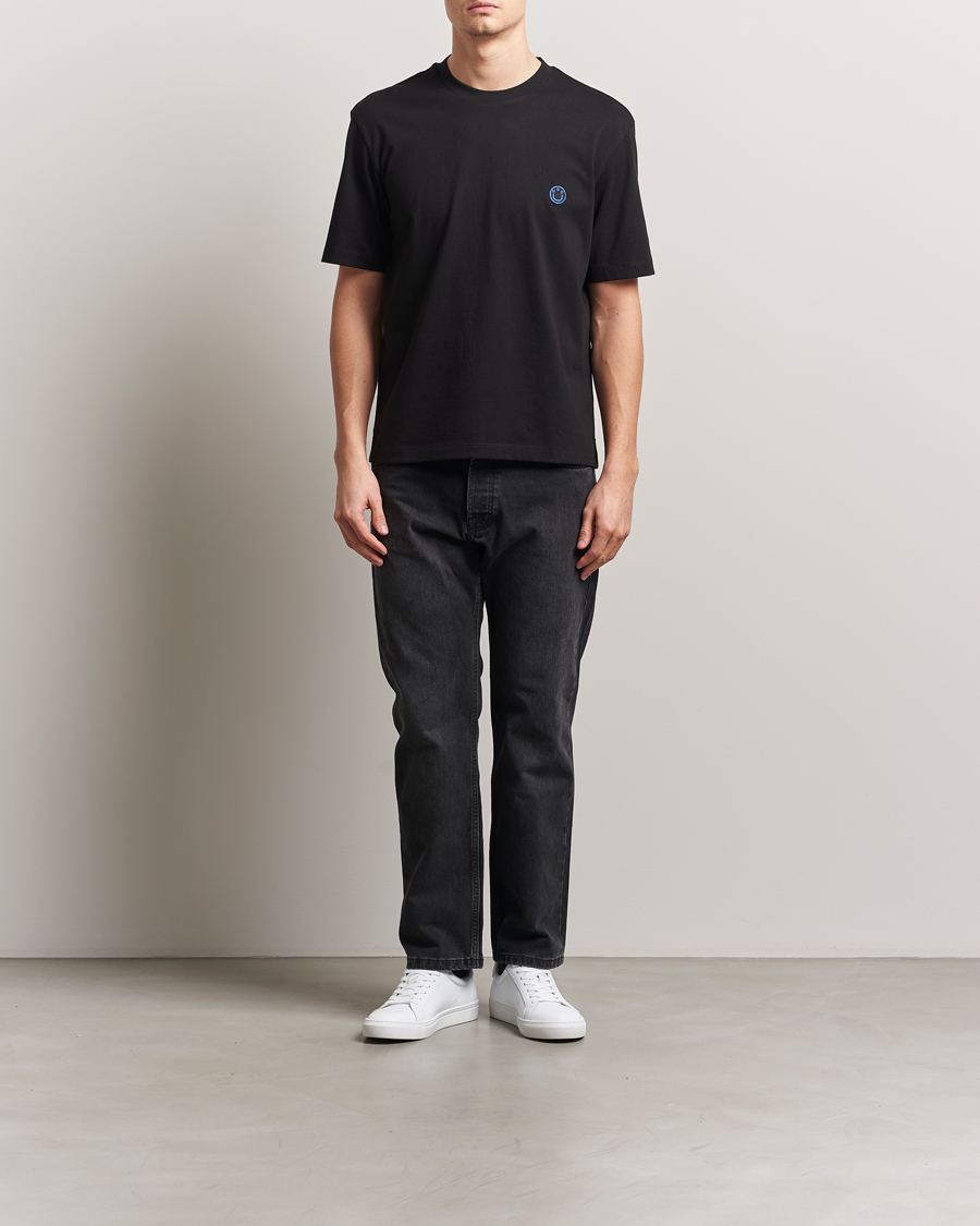 Herre | T-Shirts | HUGO | Niley Smiley Logo T-Shirt Black