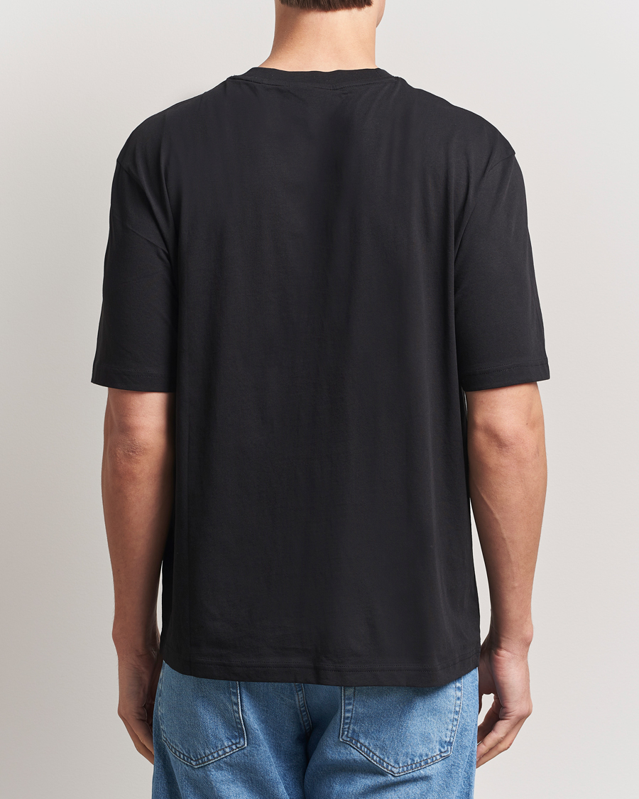 Herre | T-Shirts | HUGO | Nugibol 3D Logo Crew Neck T-Shirt Black
