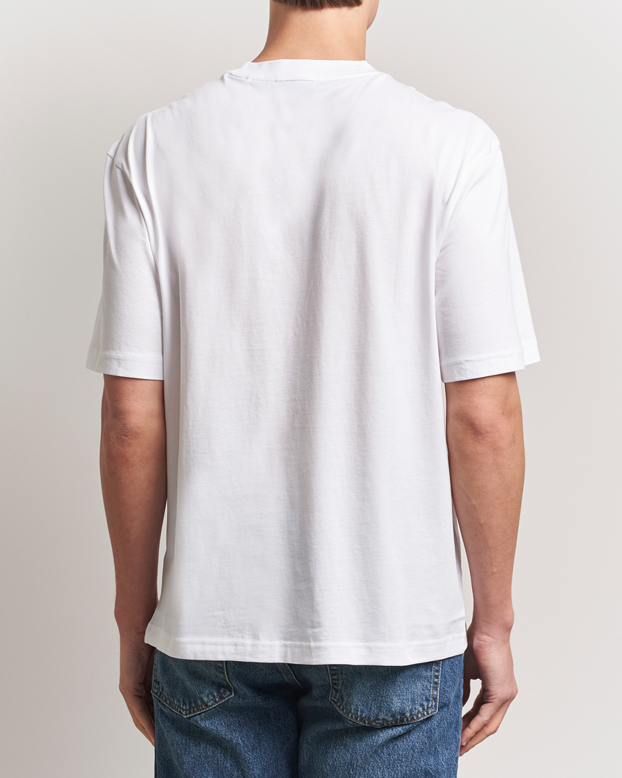 Herre | T-Shirts | HUGO | Nugibol 3D Logo Crew Neck T-Shirt White