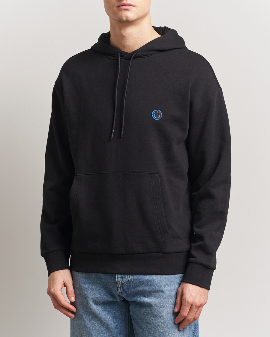 Herre | Gensere | HUGO | Nottyo Smiley Logo Hoodie Black