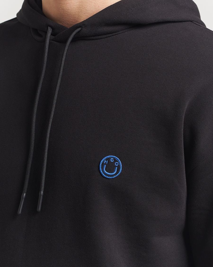 Herre | Gensere | HUGO | Nottyo Smiley Logo Hoodie Black