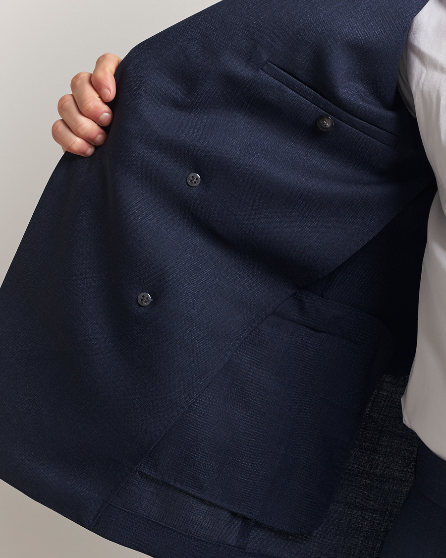 Herre | Dresser | BOSS BLACK | Huge Wool Double Breasted Suit Navy