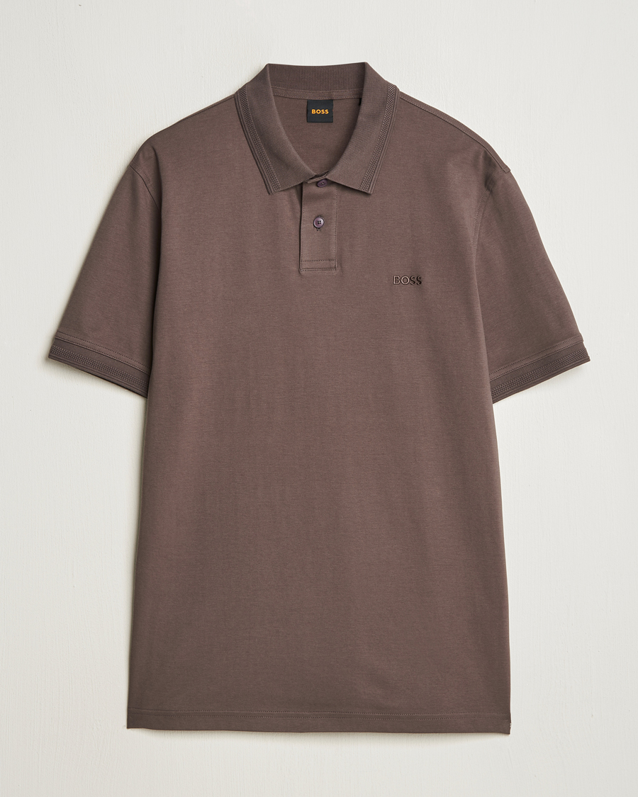 Herre | Pikéer | BOSS ORANGE | Interlock Polo Open Brown