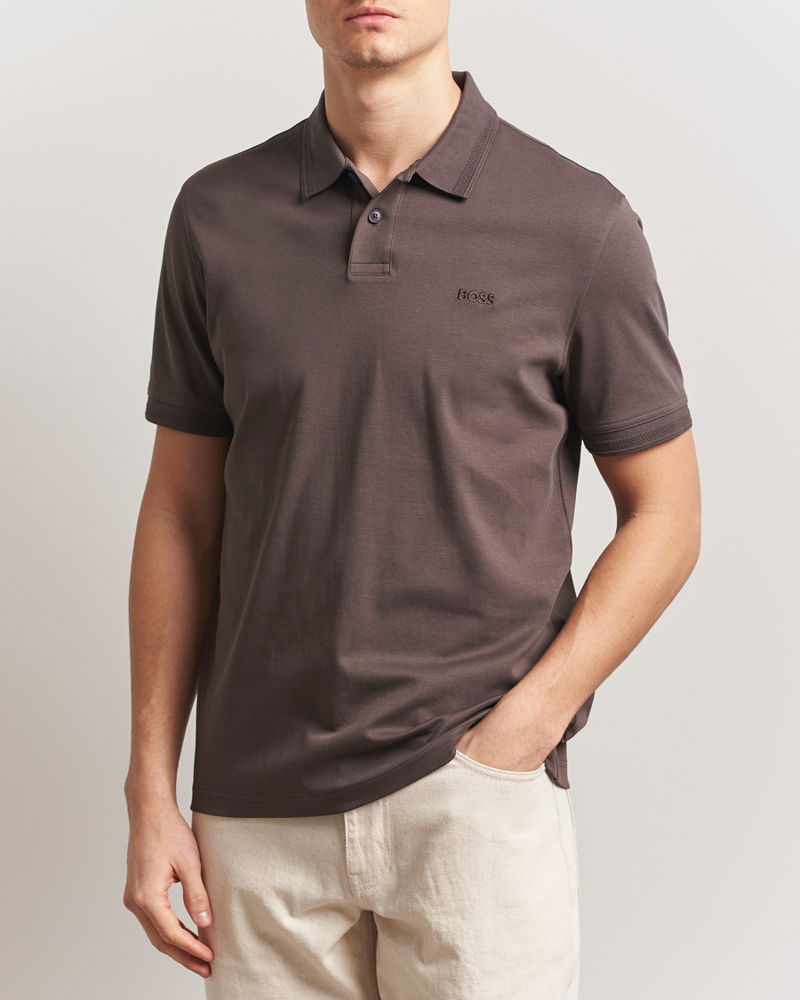 Herre | Pikéer | BOSS ORANGE | Interlock Polo Open Brown