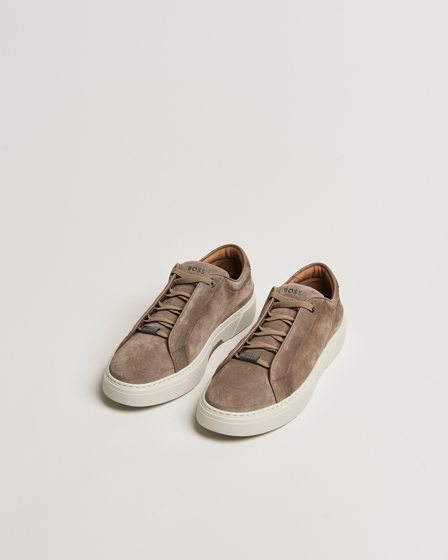 Herre | Sneakers | BOSS CAMEL | Gary Suede Sneaker Dark Beige