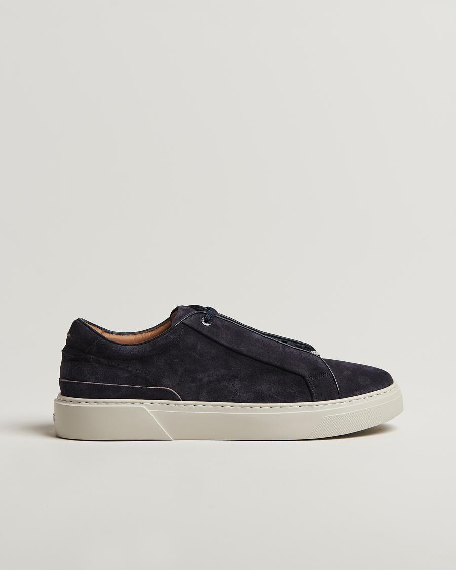 Herre | Sneakers | BOSS CAMEL | Gary Suede Sneaker Dark Blue