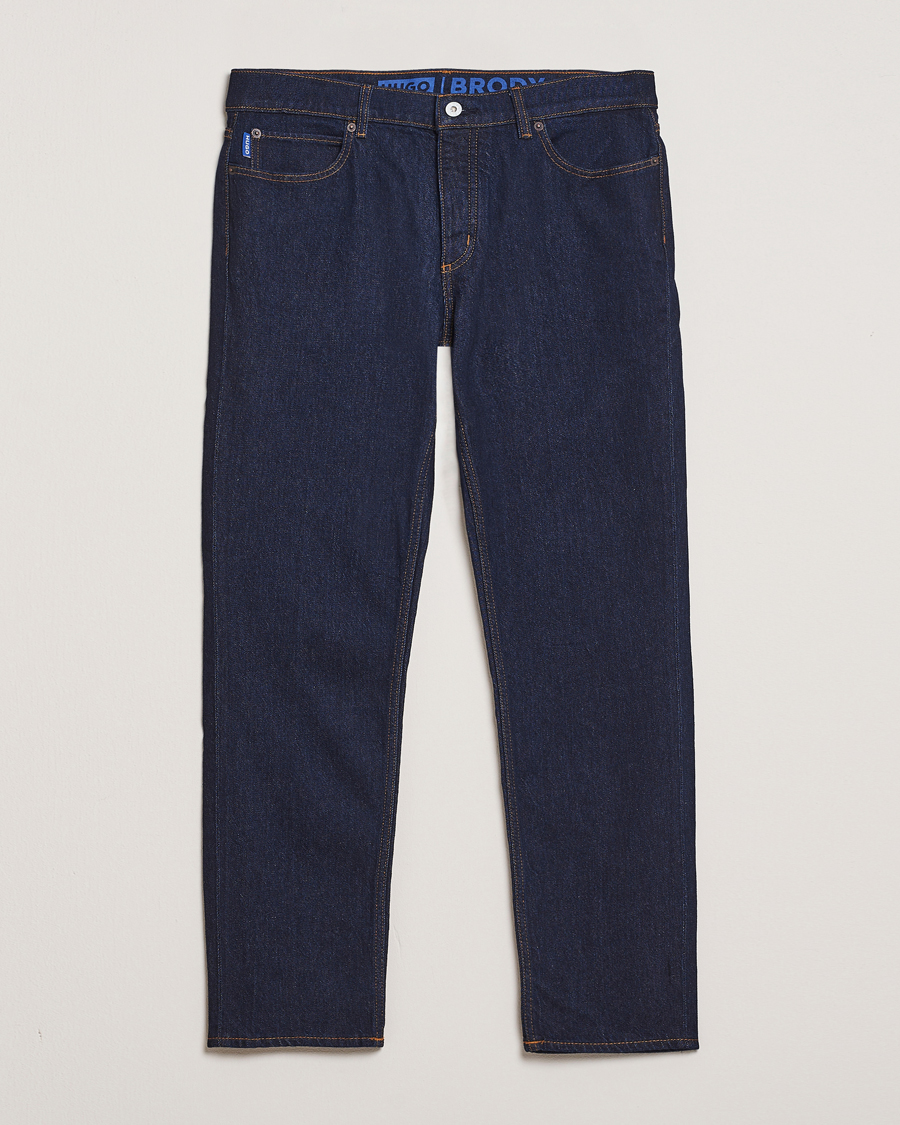 Herre | Jeans | HUGO | Brody Tapered Fit Jeans Dark Blue
