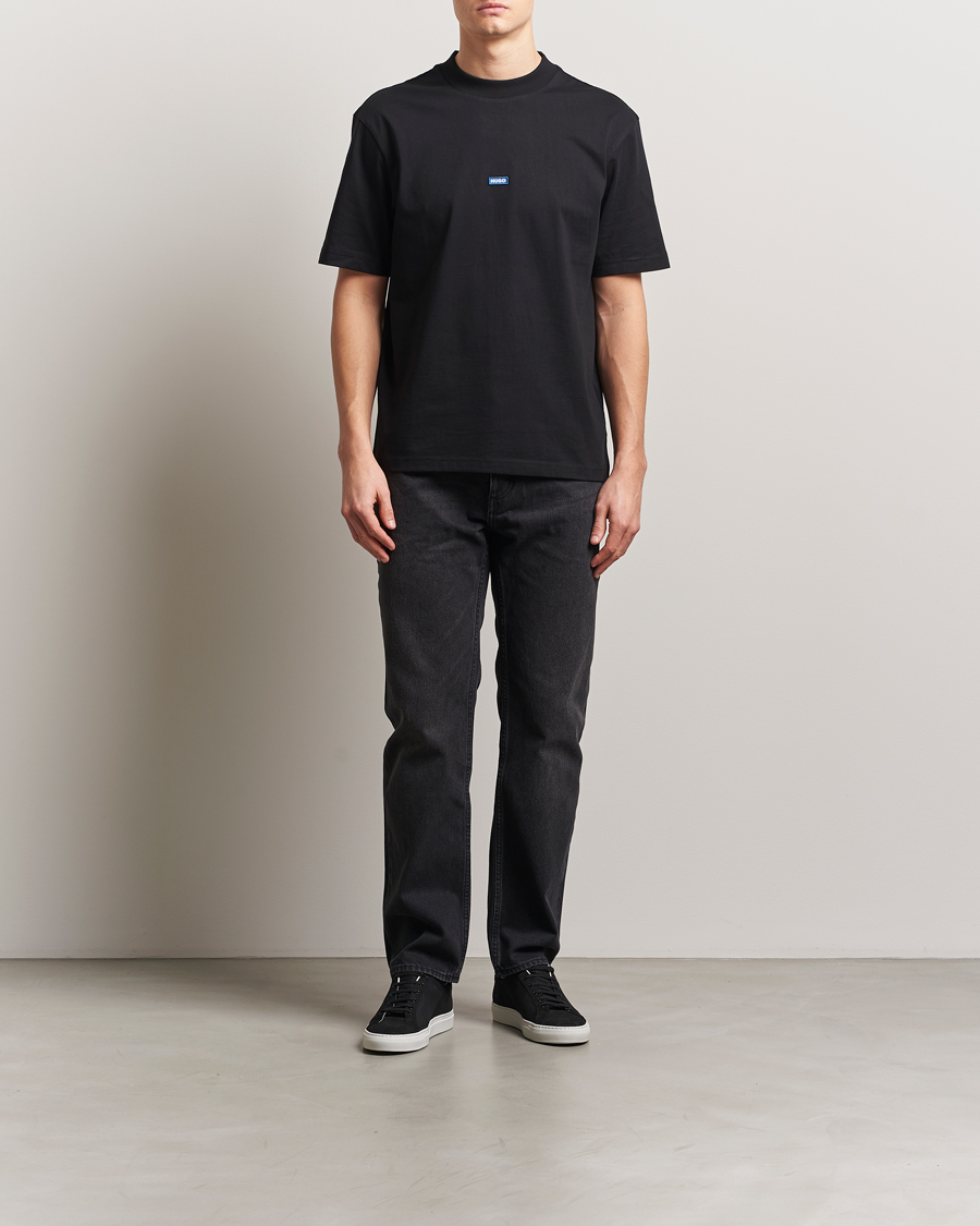 Herre | T-Shirts | HUGO | Nieros Crew Neck T-Shirt Black
