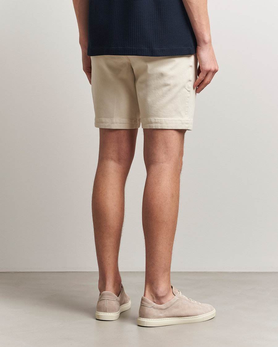 Herre | Shorts | BOSS BLACK | Slice Structured Cotton Shorts Open White