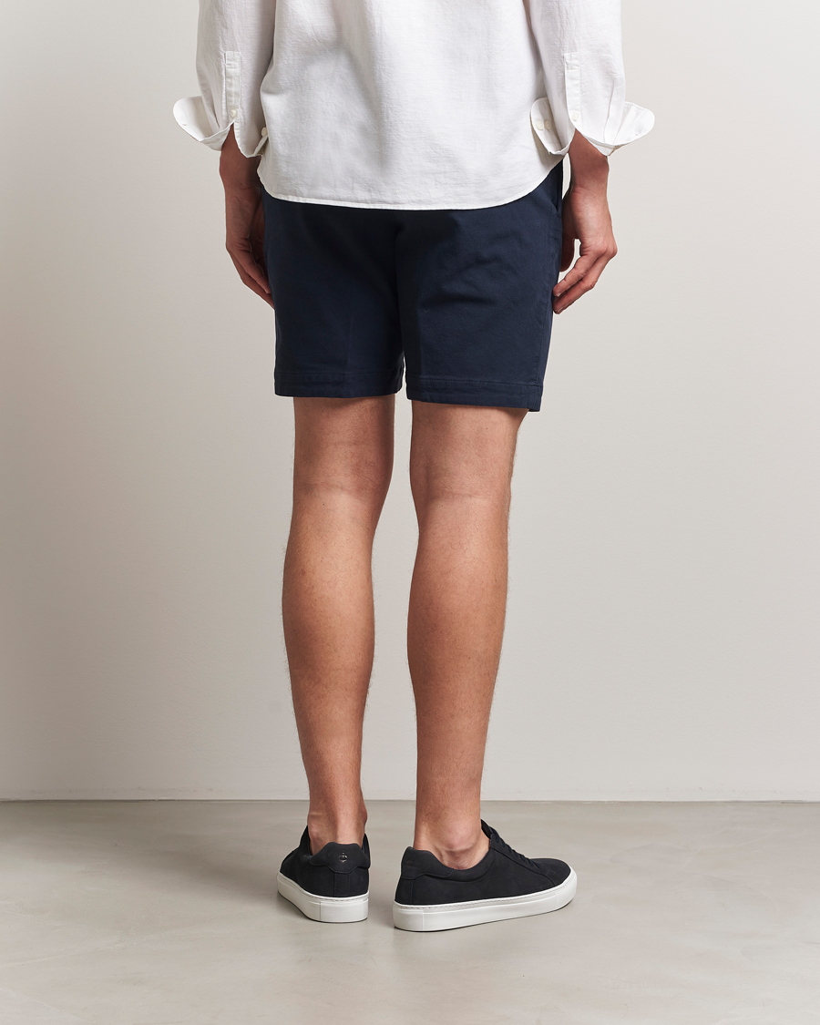 Herre | Shorts | BOSS BLACK | Slice Structured Cotton Shorts Dark Blue