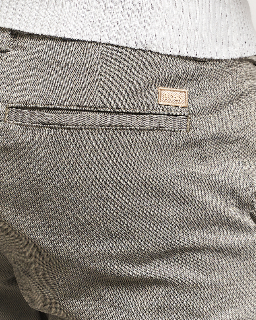 Herre | Bukser | BOSS BLACK | Kaiton Structured Cotton Pants Light Beige