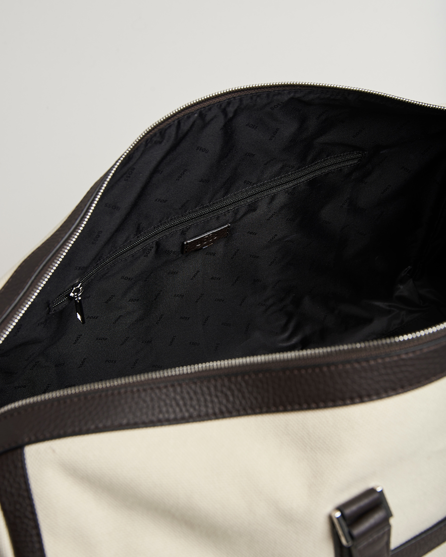 Herre | Vesker | BOSS BLACK | Canvas Holdall Natural