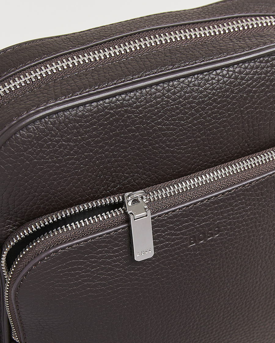 Herre | Vesker | BOSS BLACK | Crosstown Zip Bag Dark Brown