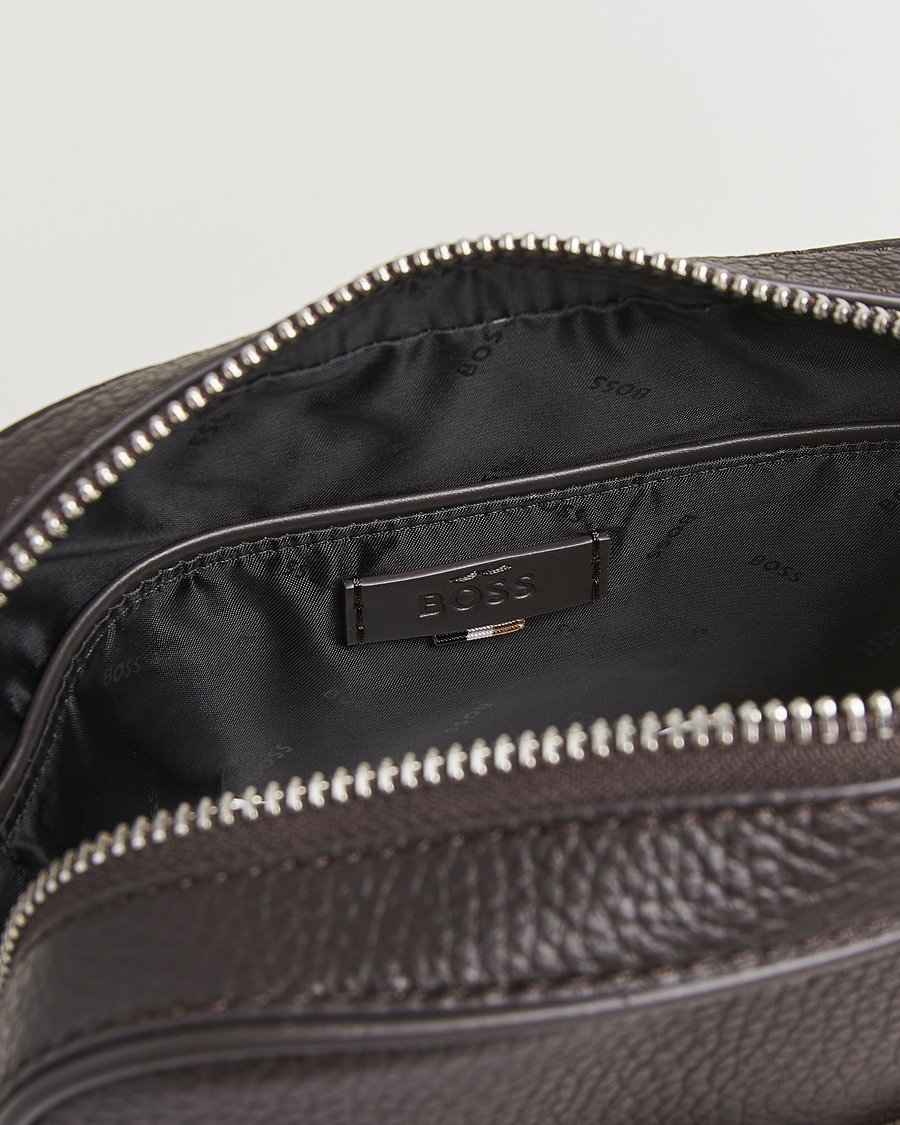 Herre | Vesker | BOSS BLACK | Crosstown Zip Bag Dark Brown