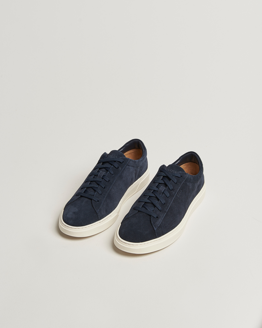 Herre | Sneakers | BOSS BLACK | Kieran Suede Sneaker Dark Blue