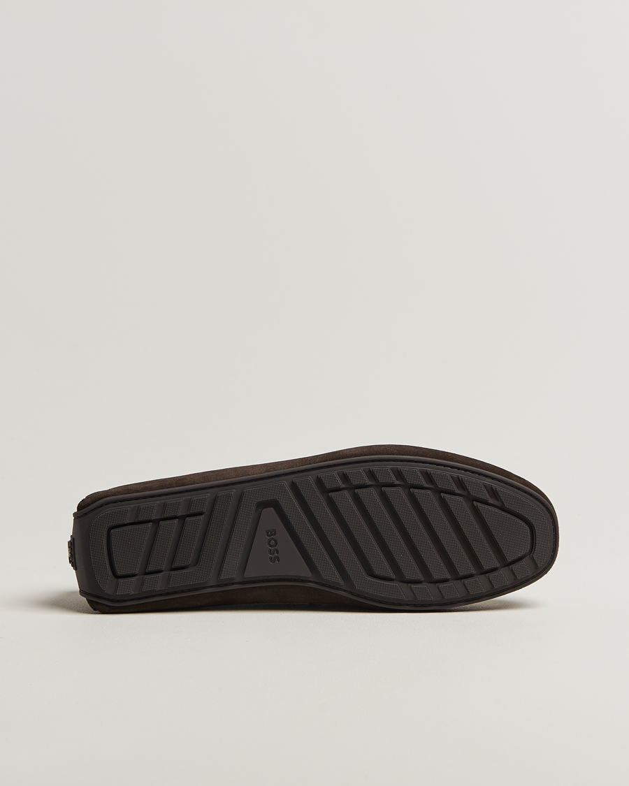 Herre | Loafers | BOSS BLACK | Noel Suede Moccasin Dark Brown