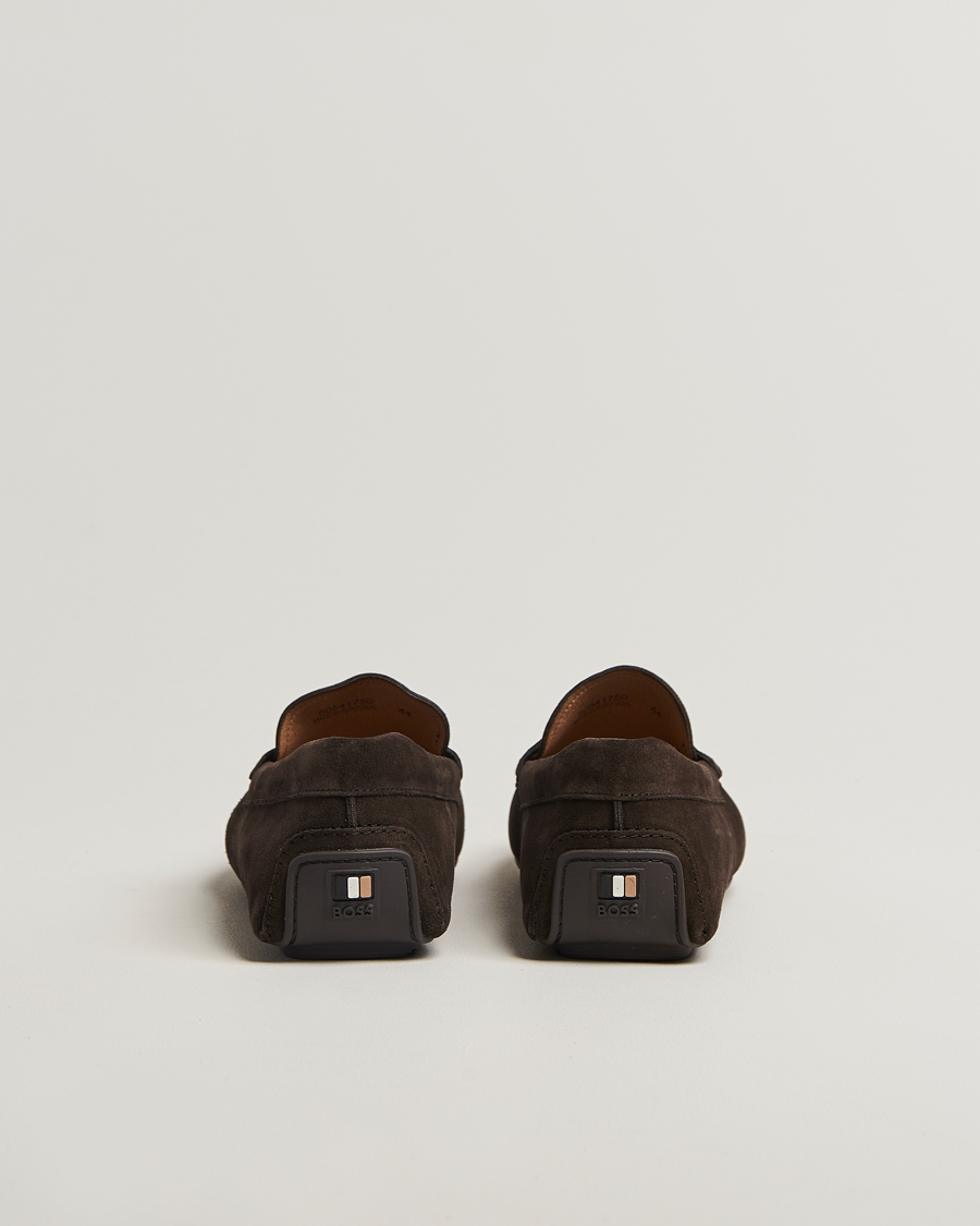 Herre | Loafers | BOSS BLACK | Noel Suede Moccasin Dark Brown