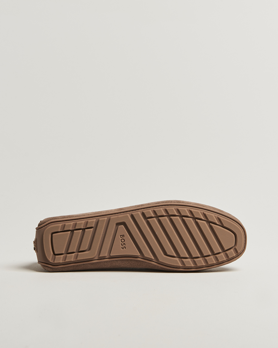 Herre | Loafers | BOSS BLACK | Noel Suede Moccasin Medium Beige