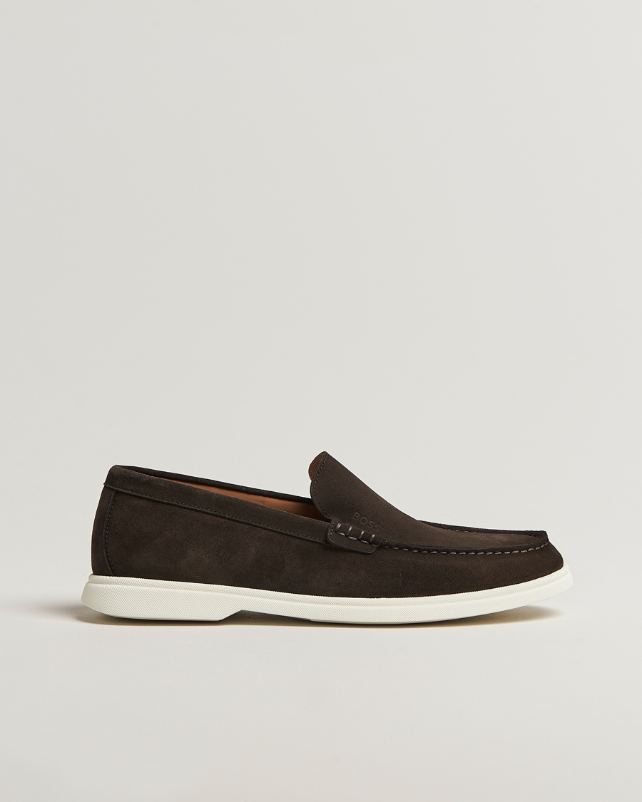 Herre | Loafers | BOSS BLACK | Sienne Suede Loafer Dark Brown