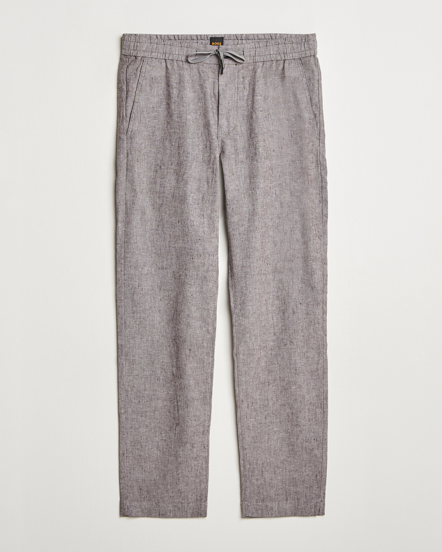 Herre | Bukser | BOSS ORANGE | Sanderson Linen Pants Open Brown