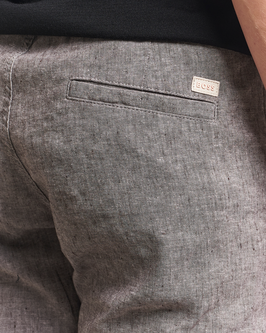 Herre | Bukser | BOSS ORANGE | Sanderson Linen Pants Open Brown