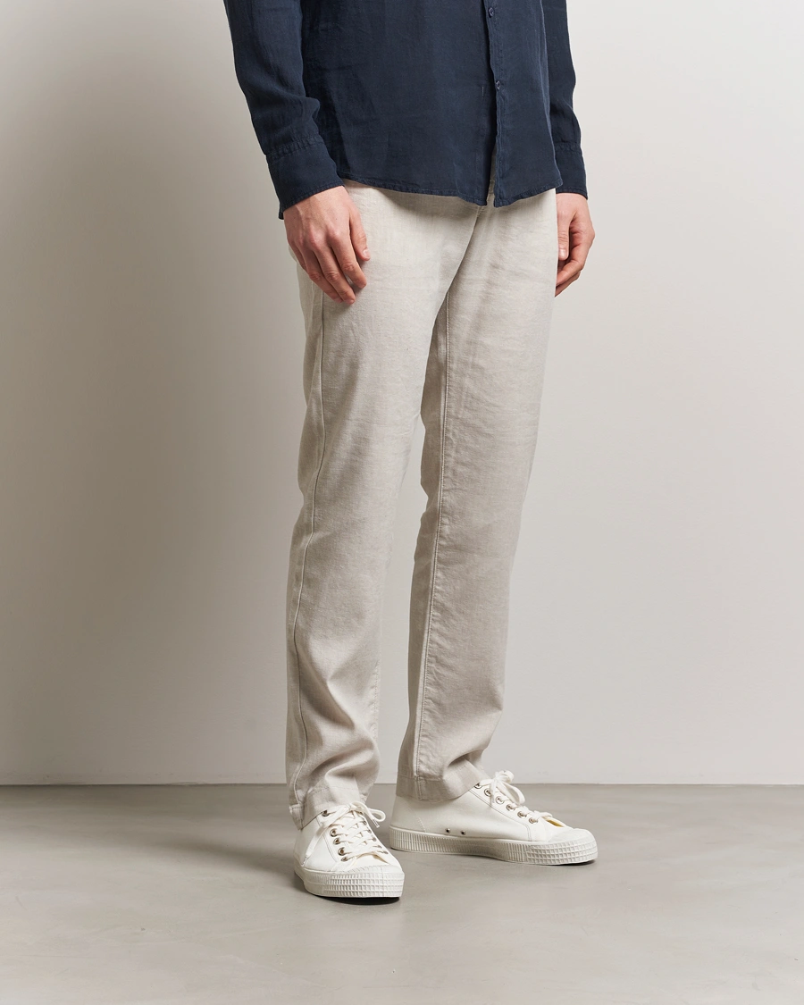 Herre | Bukser | BOSS ORANGE | Sanderson Linen Pants Light Beige