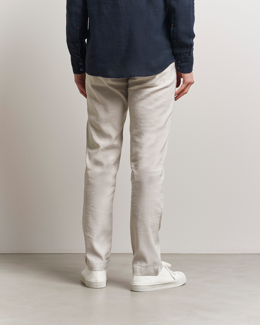 Herre | Bukser | BOSS ORANGE | Sanderson Linen Pants Light Beige