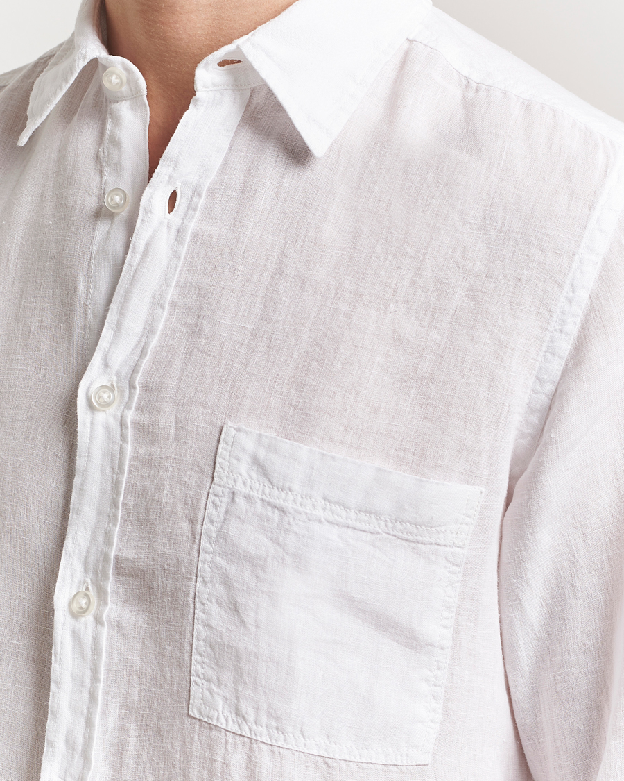 Herre | Skjorter | BOSS ORANGE | Relegant Linen Shirt White
