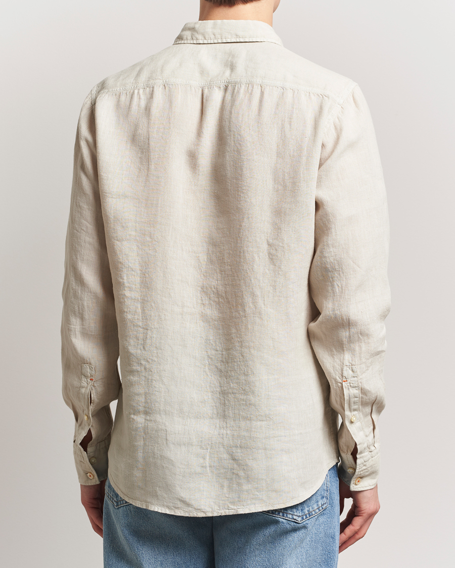 Herre | Skjorter | BOSS ORANGE | Relegant Linen Shirt Light Beige