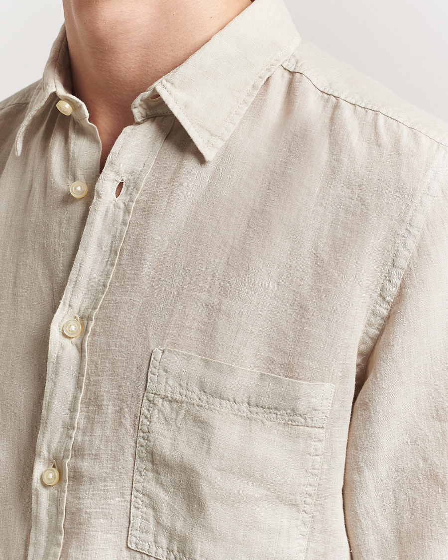 Herre | Skjorter | BOSS ORANGE | Relegant Linen Shirt Light Beige