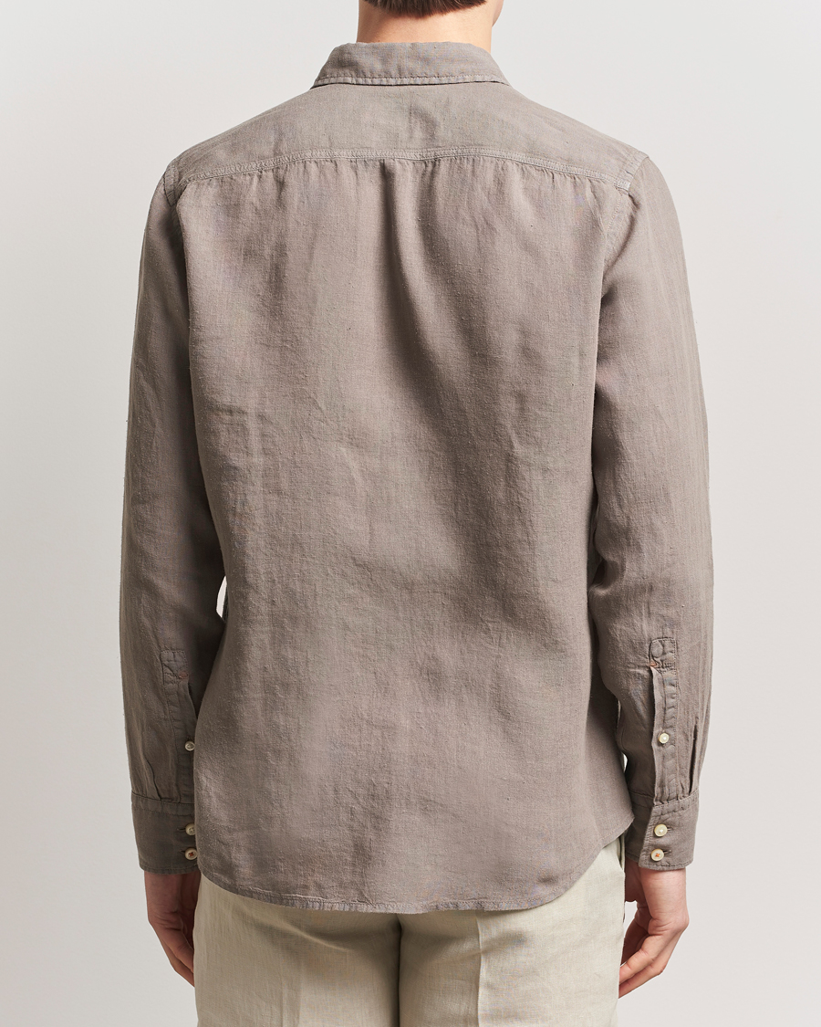 Herre | Skjorter | BOSS ORANGE | Relegant Linen Shirt Open Beige