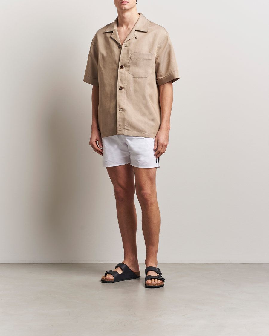 Herre | Badeshorts | BOSS BLACK | Iconic Swimshort White