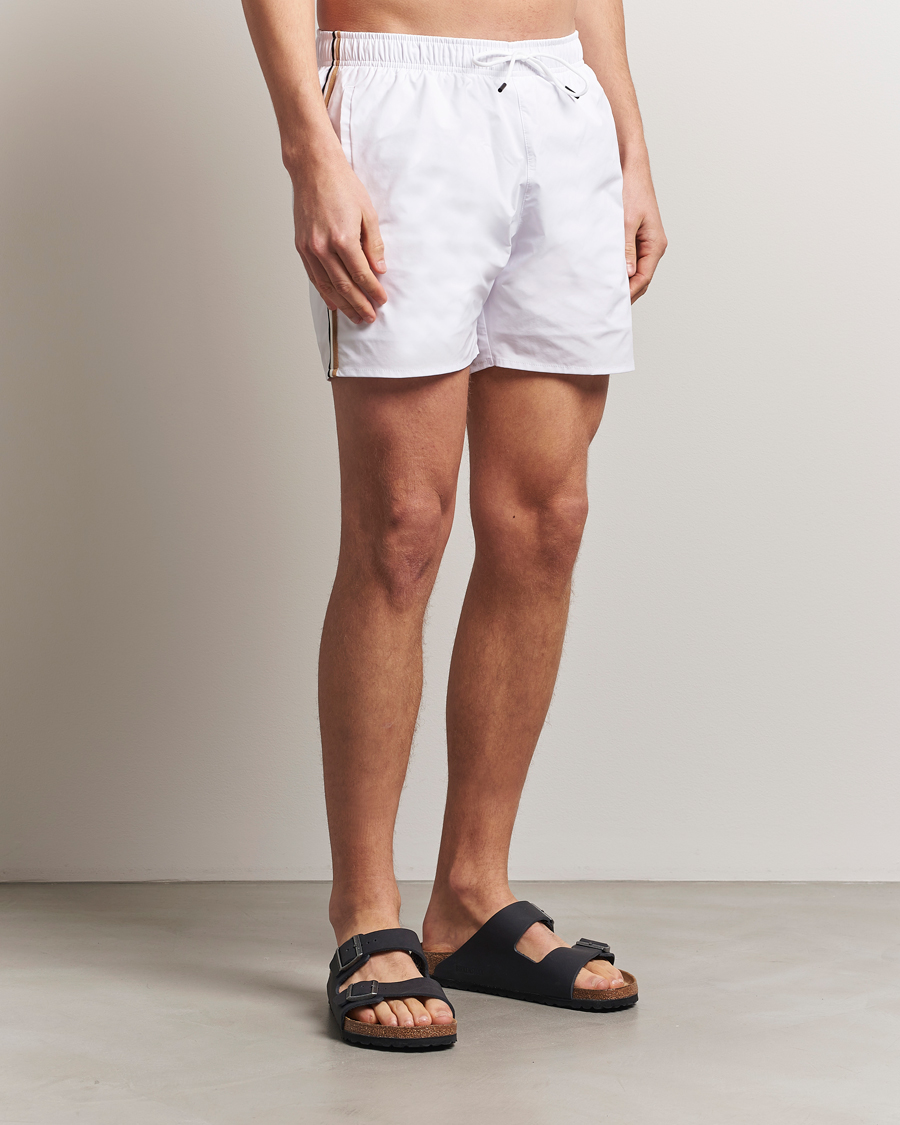 Herre | Badeshorts | BOSS BLACK | Iconic Swimshort White