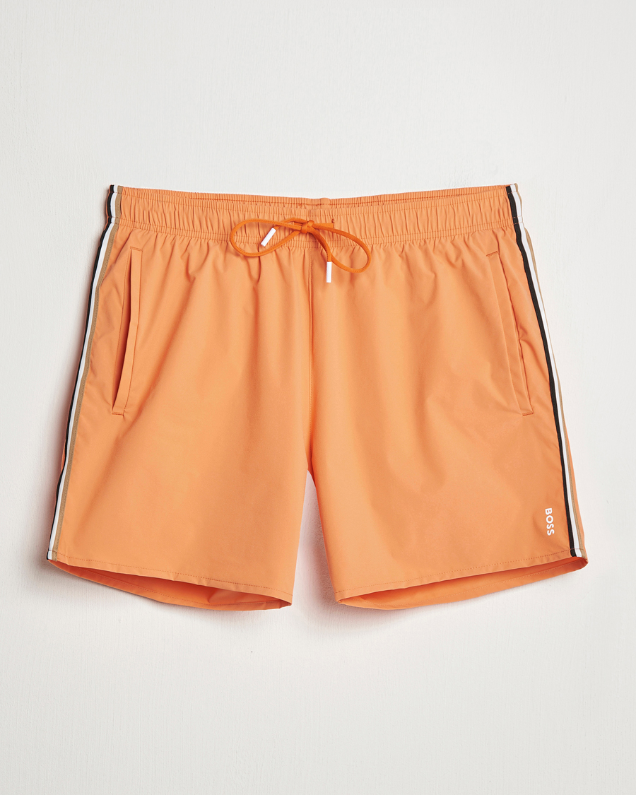 Herre | Badeshorts | BOSS BLACK | Iconic Swimshort Bright Orange