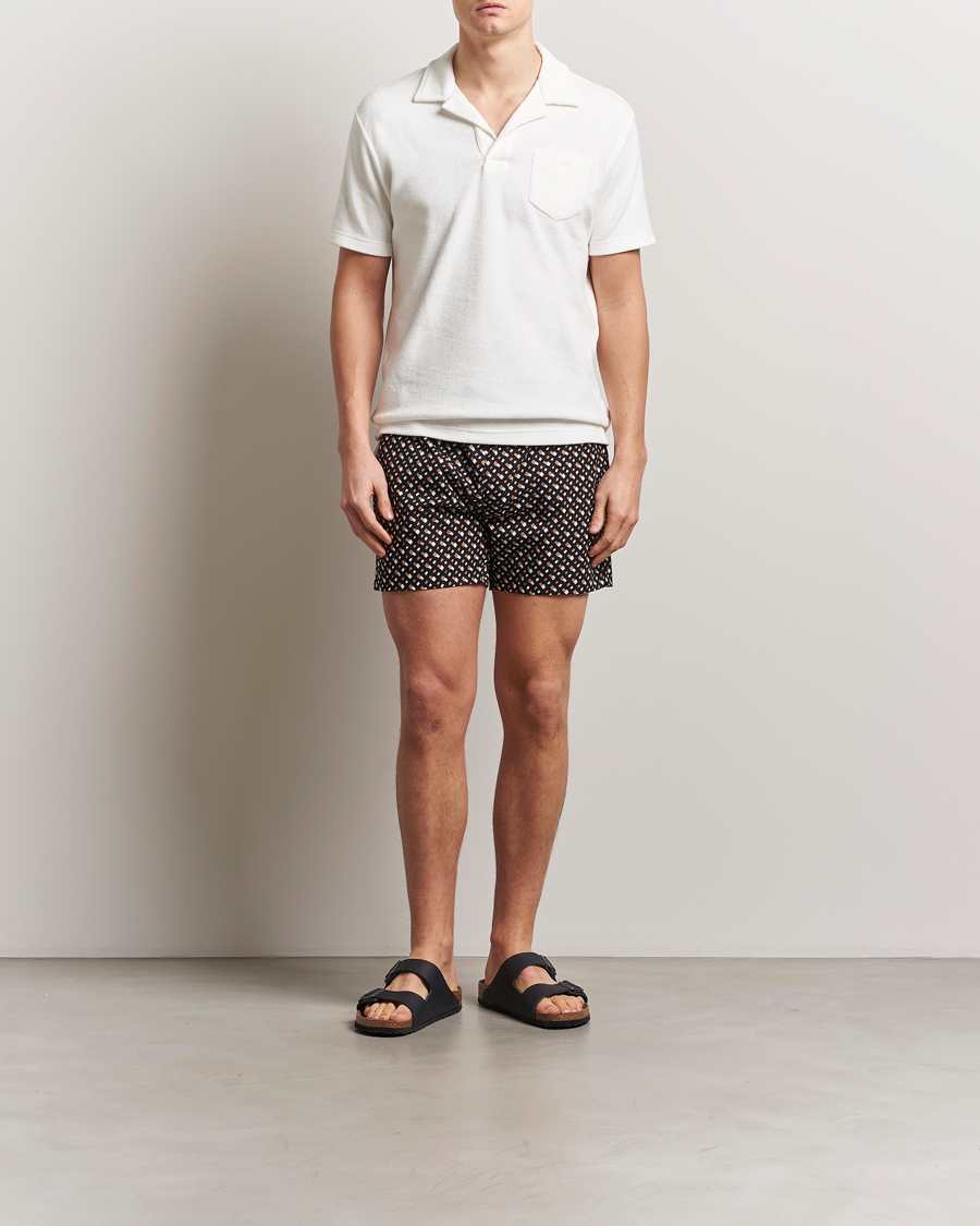 Herre | Badeshorts | BOSS BLACK | Manu Monogram Swimshorts Black