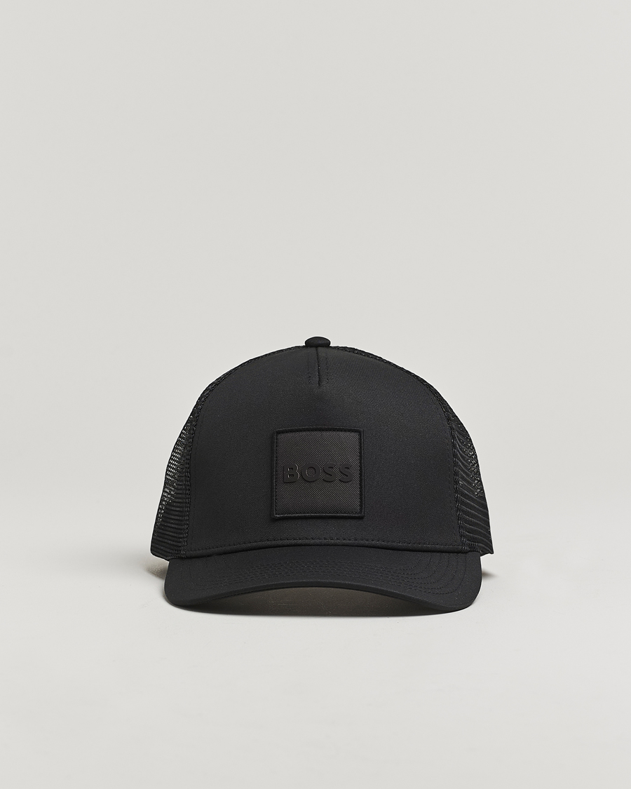 Herre | BOSS ORANGE Elliot Trucker Cap Black | BOSS ORANGE | Elliot Trucker Cap Black