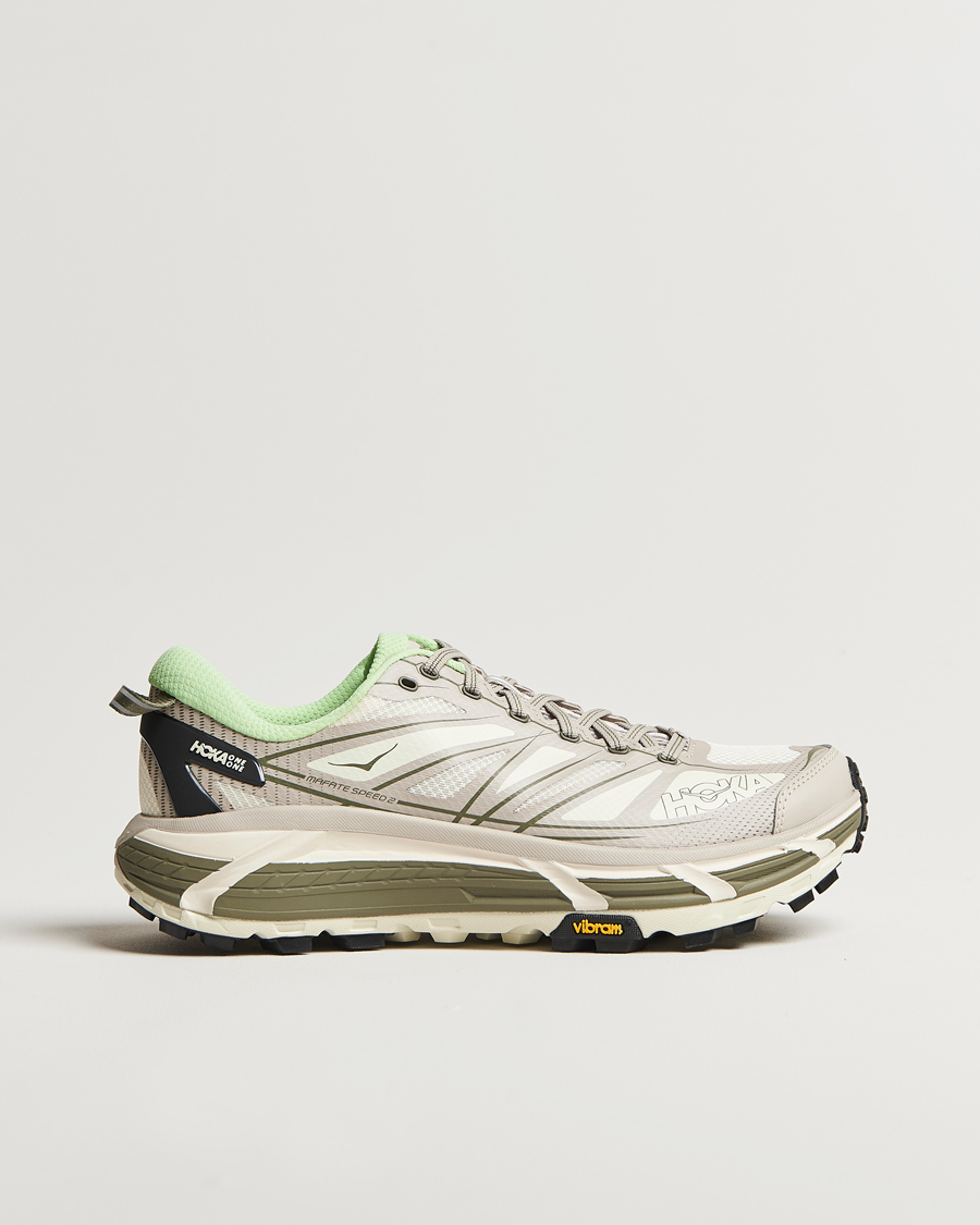 Herre | Hoka Mafate Speed 2 Putty/Eucalyptus | Hoka One One | Hoka Mafate Speed 2 Putty/Eucalyptus