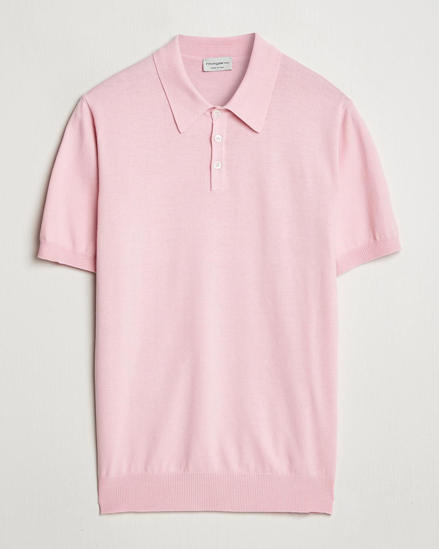 Herre | Pikéer | Morgano | Supersoft Egyptian Cotton Polo Light Pink